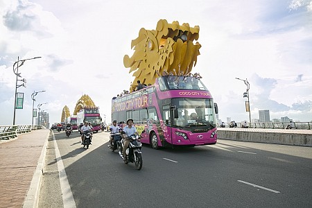 Du lịch bằng xe bus 2 tầng tại Đà Nẵng