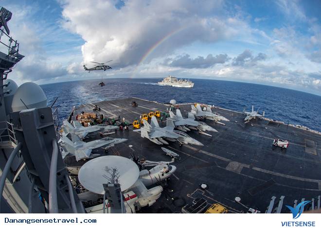 Đem ẩm thực Đà Nẵng giao lưu với tàu sân bay Mỹ - Ảnh 1 Đem ẩm thực Đà Nẵng giao lưu với tàu sân bay Mỹ - Ảnh 1