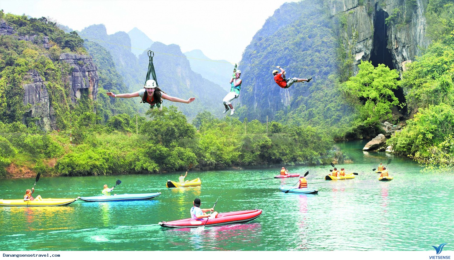 Nhảy chim nước trên sông Chày -Động Phong Nha - Ảnh 4 Nhảy chim nước trên sông Chày -Động Phong Nha - Ảnh 4