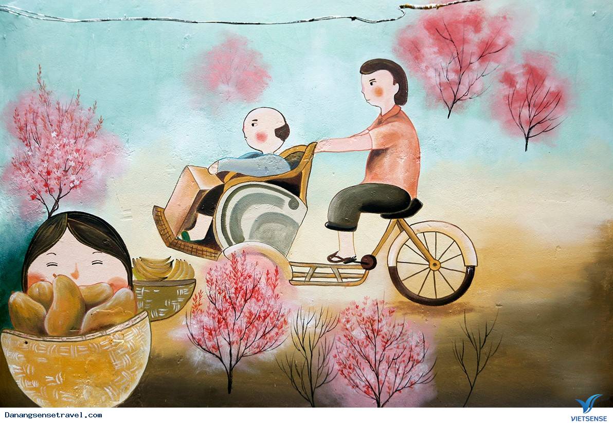 Hẻm bích họa giữa lòng Đà Nẵng - Ảnh 2 Hẻm bích họa giữa lòng Đà Nẵng - Ảnh 2